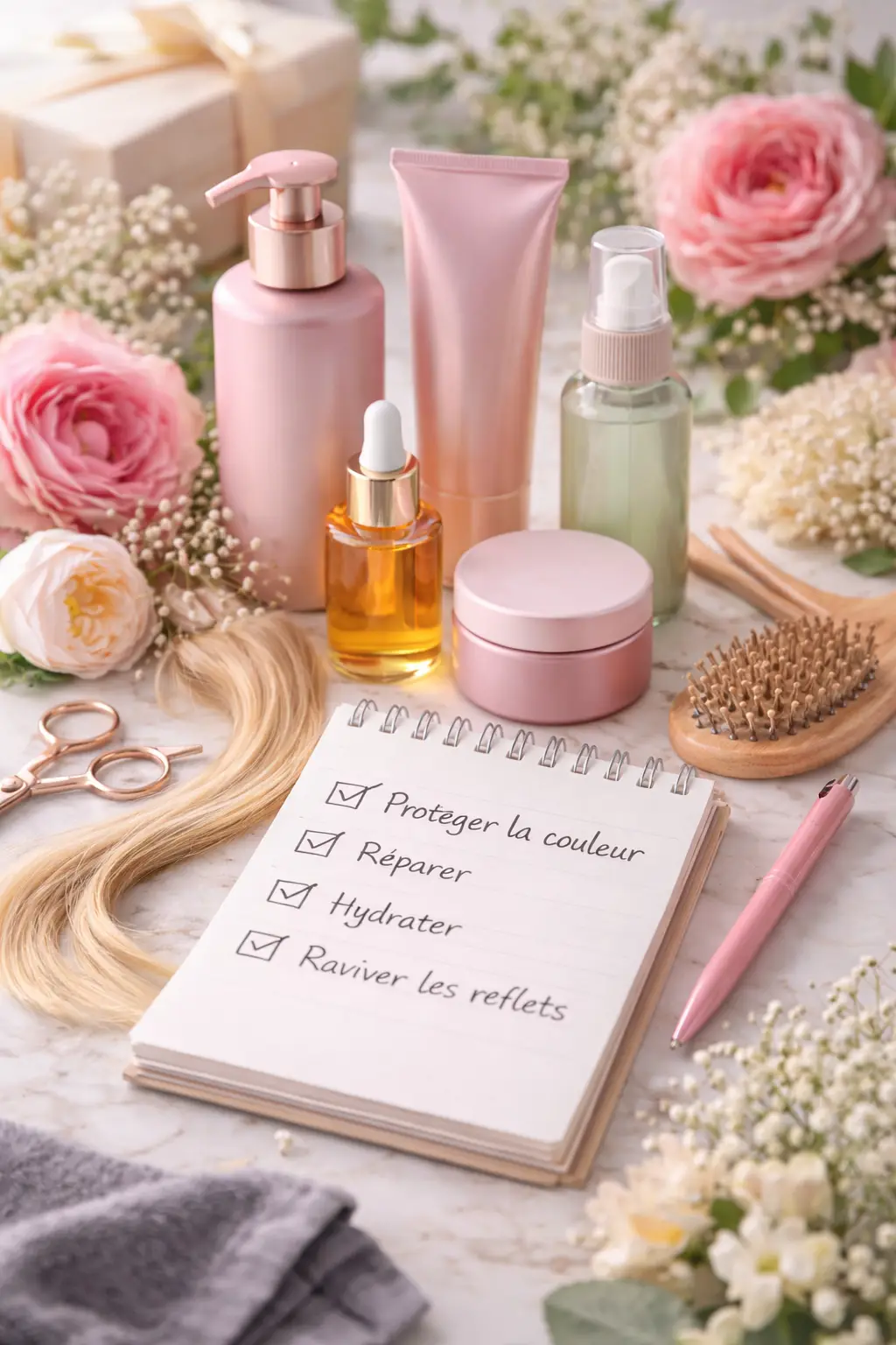 Choisir coffret cheveux colorés