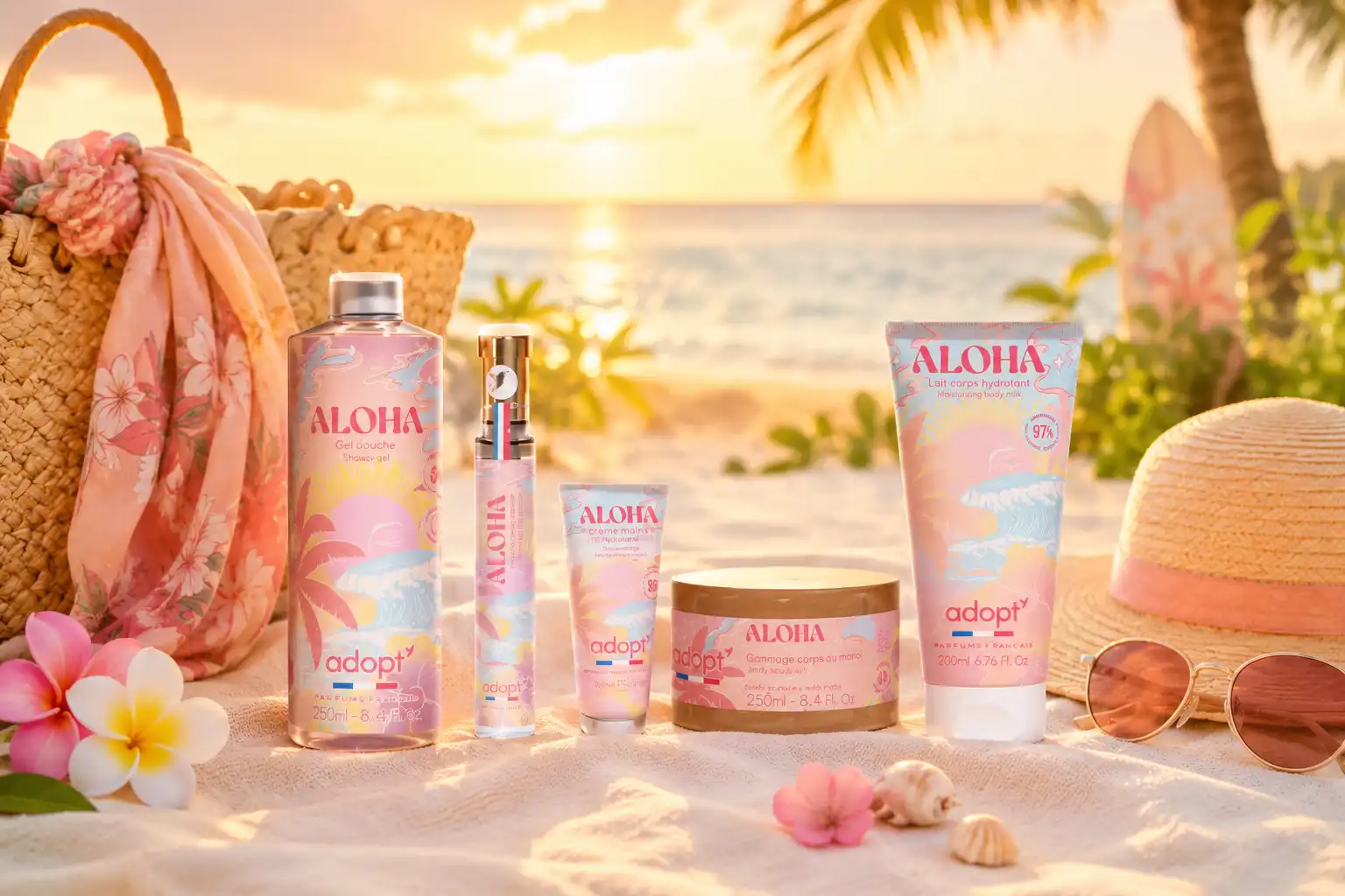 Coffret Adopt Aloha Gel Douche