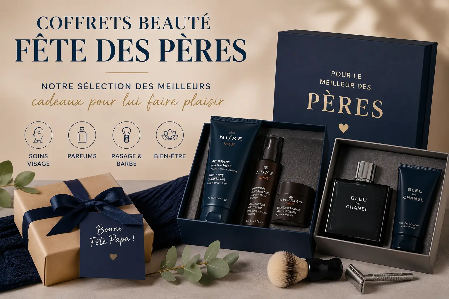 Guide Coffret cadeau Beauté Fête Pères